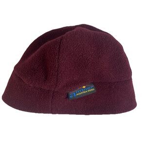 Ambler Mountain Works Beanie Adult Small Burgundy Fleece Polyester Ski Gorpcore